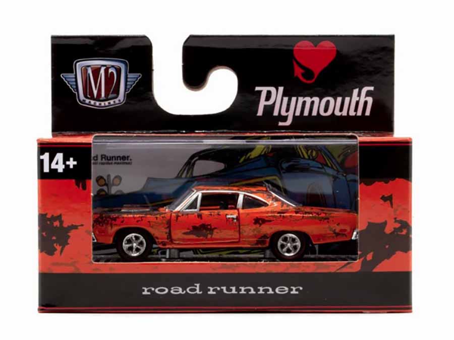 Plymouth Road Runner 1969 R94 1:64 M2 Machines - 20 anos! Loja on