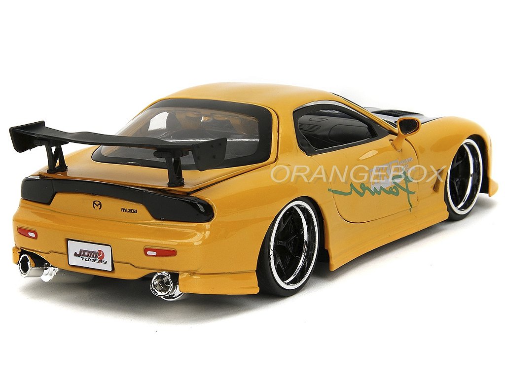 Mazda RX-7 1993 HKS Serie JDM Tuners 1:24 Jada Toys Amarelo - 20