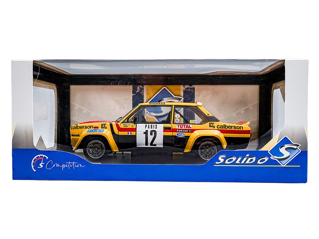 Fiat 131 Abarth Yellow Rallye de Monte-Carlo 1980 1:18 Solido - 20