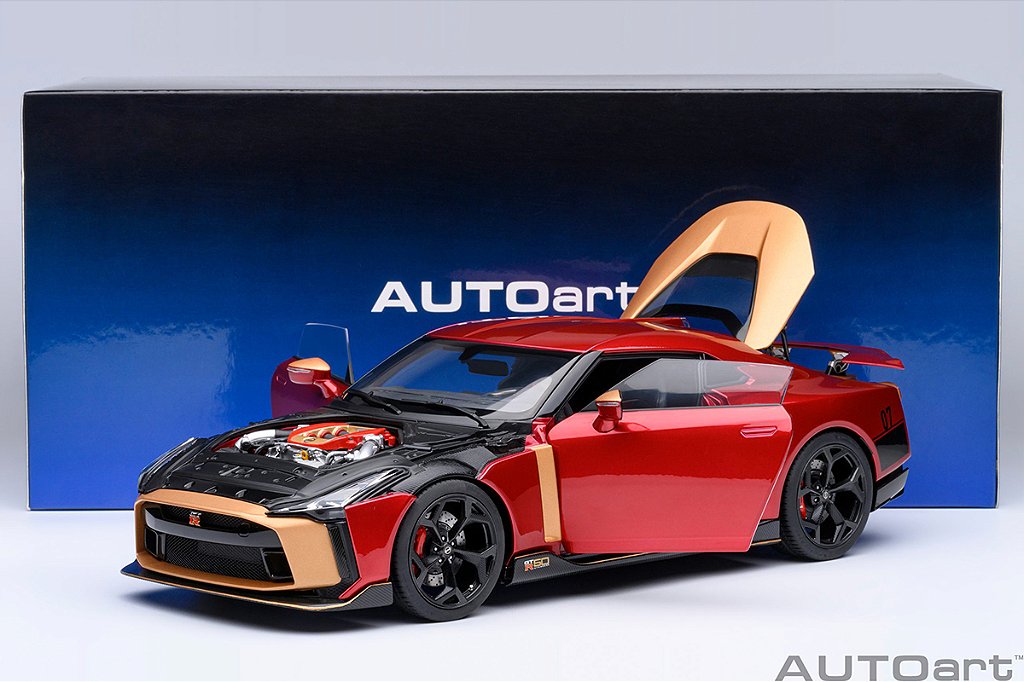 Nissan GT-R50 by ITALDESIGN 1:18 Autoart Vermelho - 20 anos! Loja