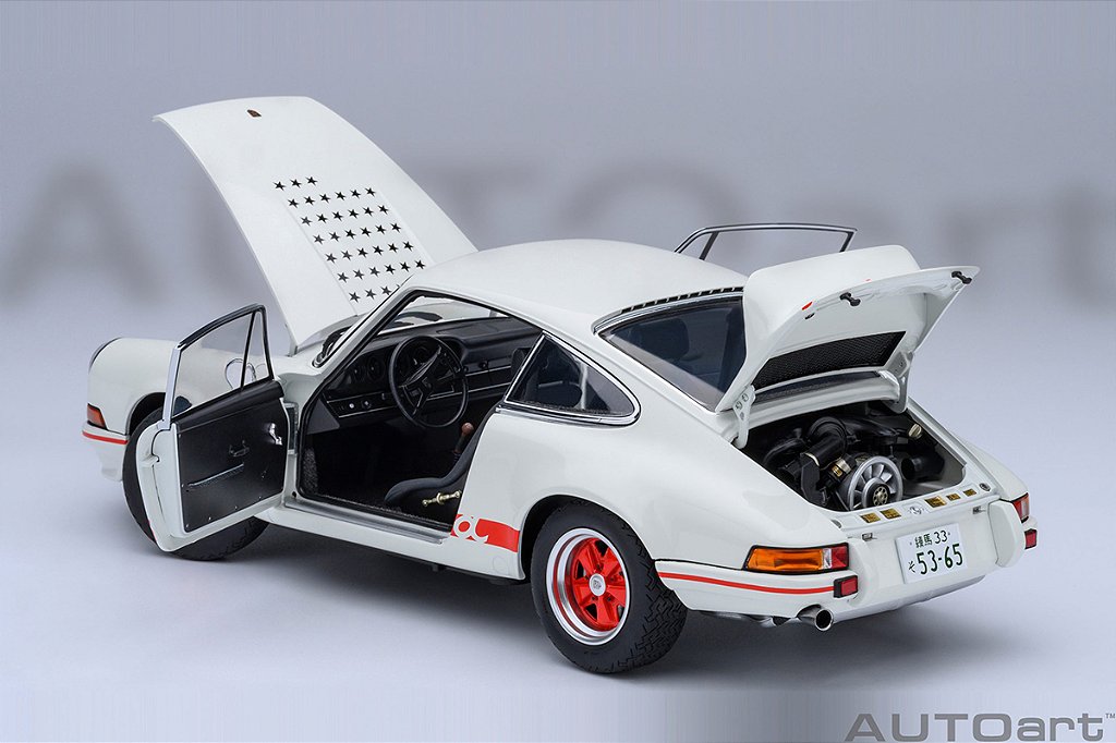 Porsche 911 Carrera 2.7 RS Circuit Wolf 1:18 Autoart Branco - 20