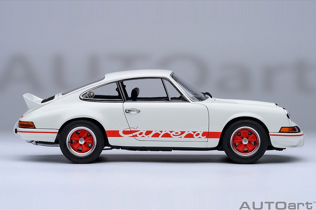 ミニカー Porsche Carrera GT2004Arctic White / Red Porsche 911 Carrera 2.7 RS Circuit Wolf 1:18 Autoart Branco - 20