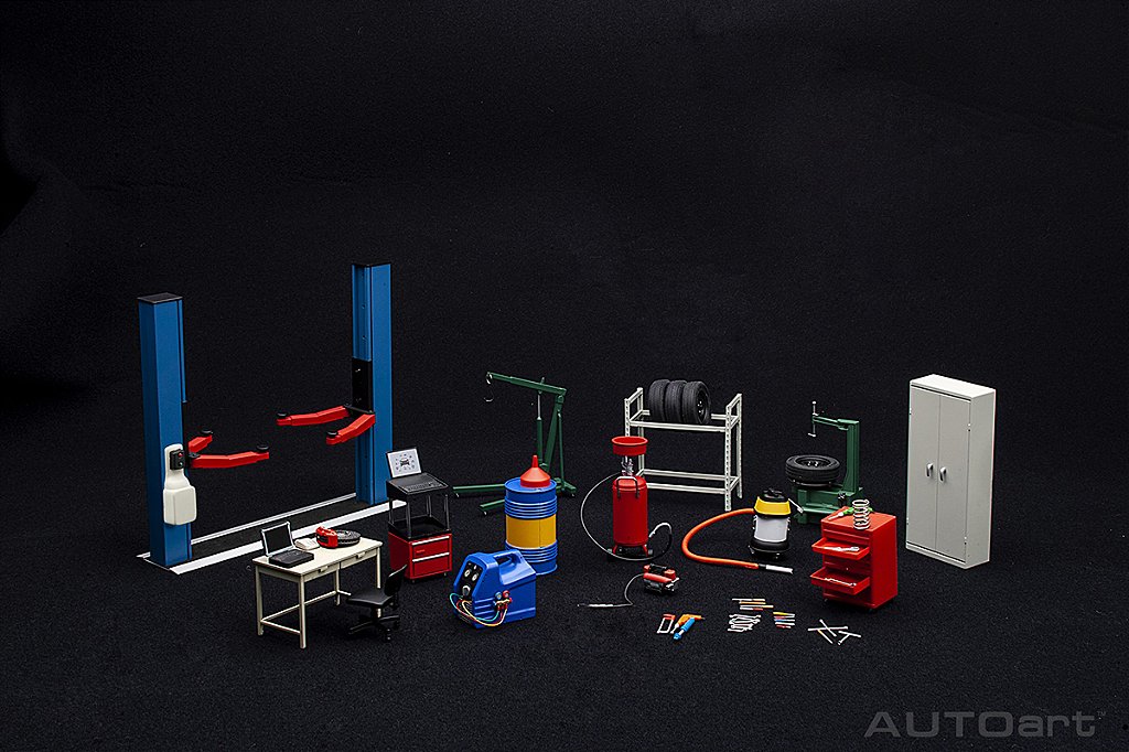 Kit Set Garage Autoart 1:18 (Versão 2) - 20 anos! Loja on-line de