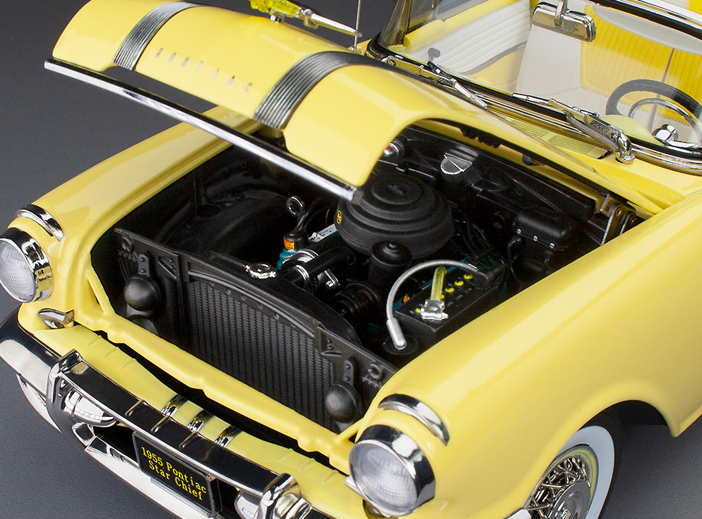 Pontiac Star Chief 1955 Conversível 1:18 Sunstar Platinum Amarelo