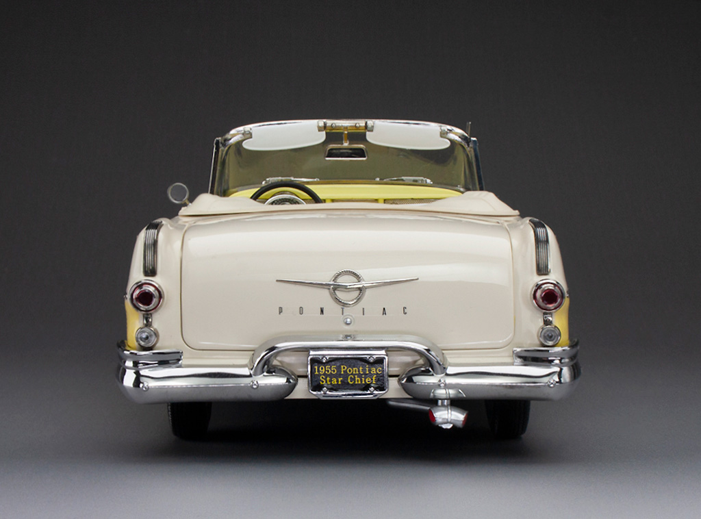 Pontiac Star Chief 1955 Conversível 1:18 Sunstar Platinum Amarelo