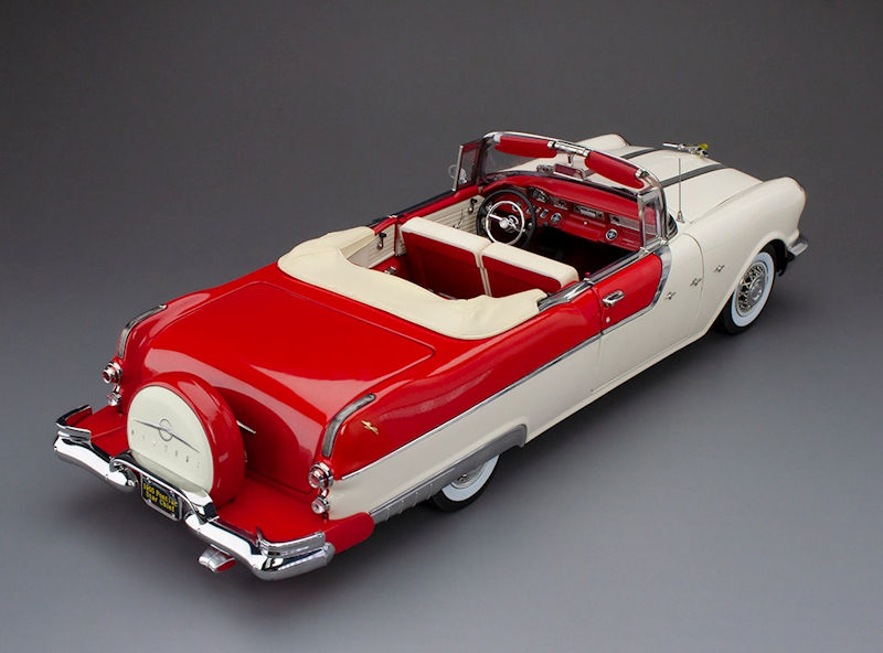 Pontiac Star Chief 1955 Conversível 1:18 Sunstar Platinum Branco
