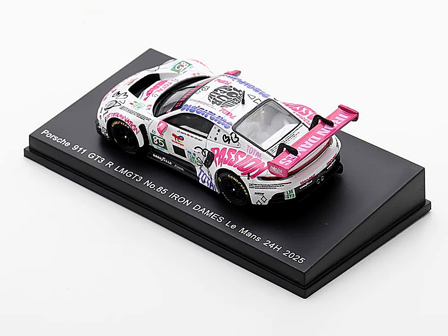 Porsche 911 GT3 R LMGT3 No.85 IRON DAMES 24Hs Le Mans 2025 1:64