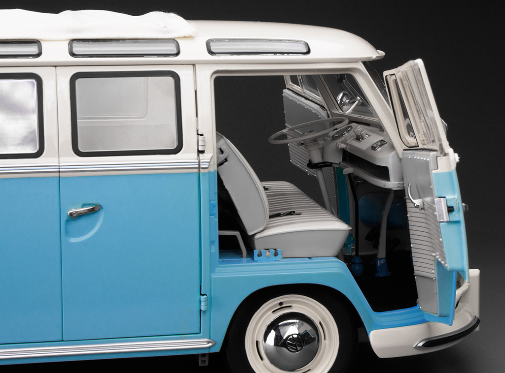 Volkswagen Kombi Samba 1962 1:12 Sunstar Azul - 20 anos! Loja on
