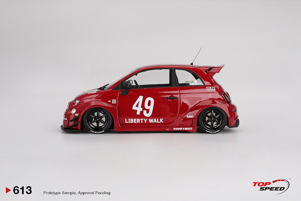 Fiat Abarth 595 Liberty Walk LB-WORKS x Abas Works 1:18 TopSpeed