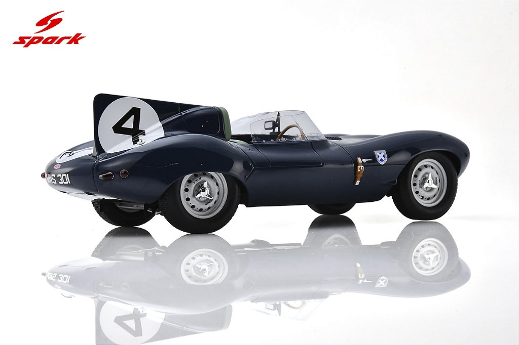 Jaguar D Type No.4 Winner 24Hs Le Mans 1956 1:18 Spark - 20 anos