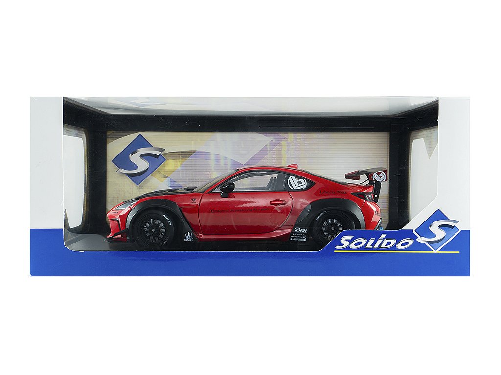 Toyota GR86 LBWK Liberty Walk Body Kit 2024 1:18 Solido Vermelho