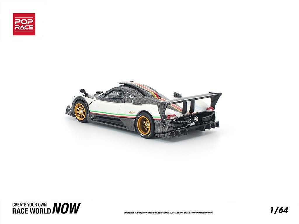 Pagani Zonda R 1:64 POP RACE Branco - 20 anos! Loja on-line de