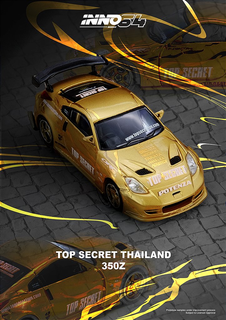 PRÉ-VENDA *** Top Secret Thailand 350Z 1:64 INNO64 PV12943 - 20