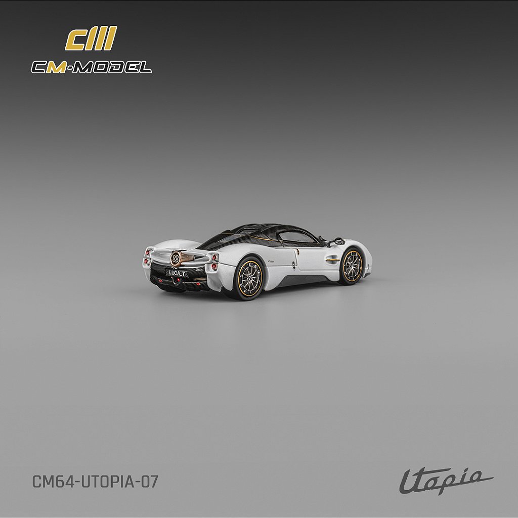 PRÉ-VENDA *** Pagani Utopia 1:64 CM Model Branco PV12943 - 20 anos