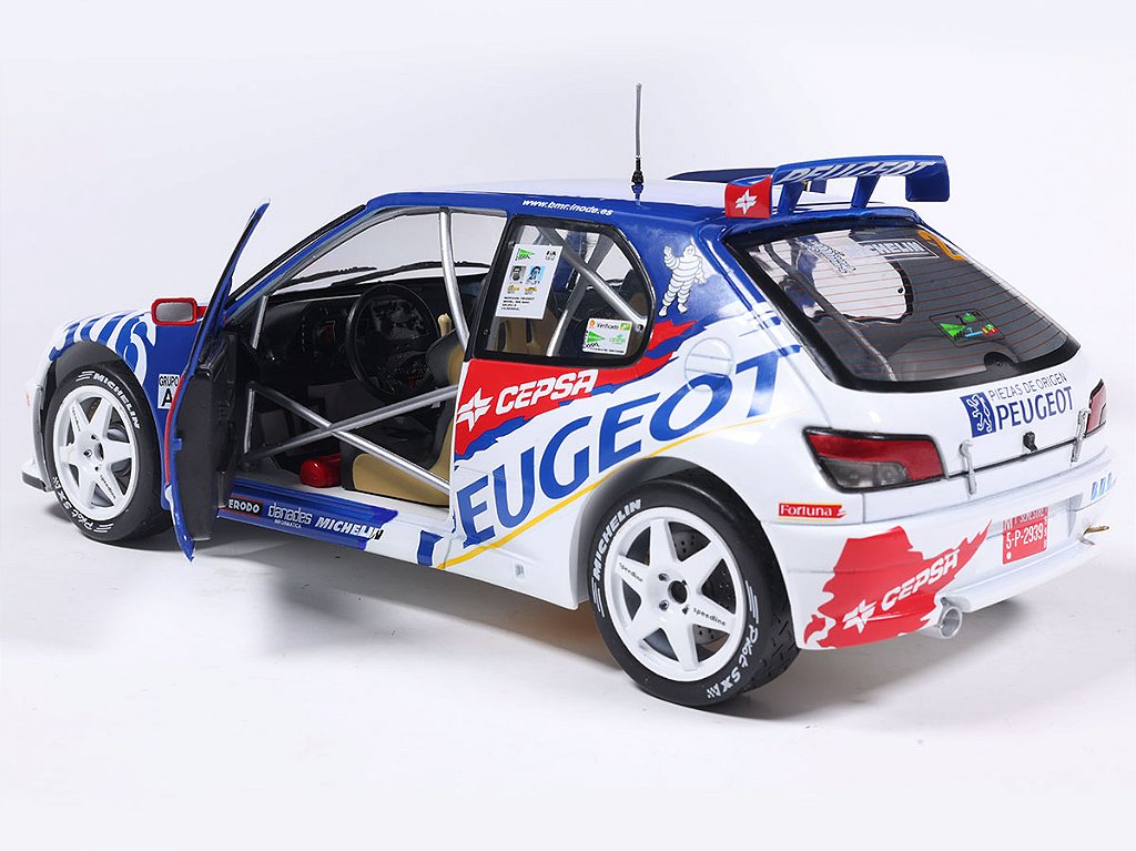 Peugeot 306 MAXI Rally El Corte Inglés 1998 1:18 Solido - 20 anos