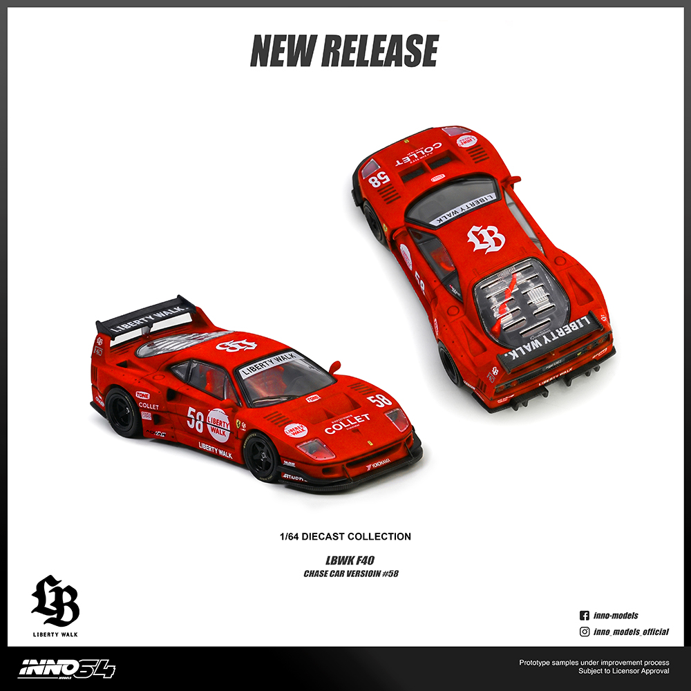 LBWK F40 COLLET 1:64 INNO64 - 20 anos! Loja on-line de miniaturas
