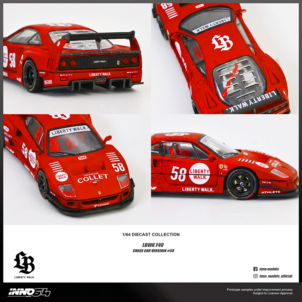 LBWK F40 COLLET 1:64 INNO64 - 20 anos! Loja on-line de miniaturas
