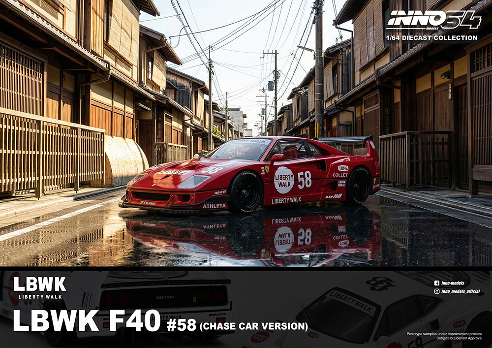 LBWK F40 COLLET 1:64 INNO64 - 20 anos! Loja on-line de miniaturas