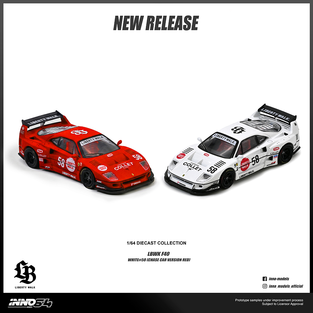 LBWK F40 COLLET 1:64 INNO64 - 20 anos! Loja on-line de miniaturas
