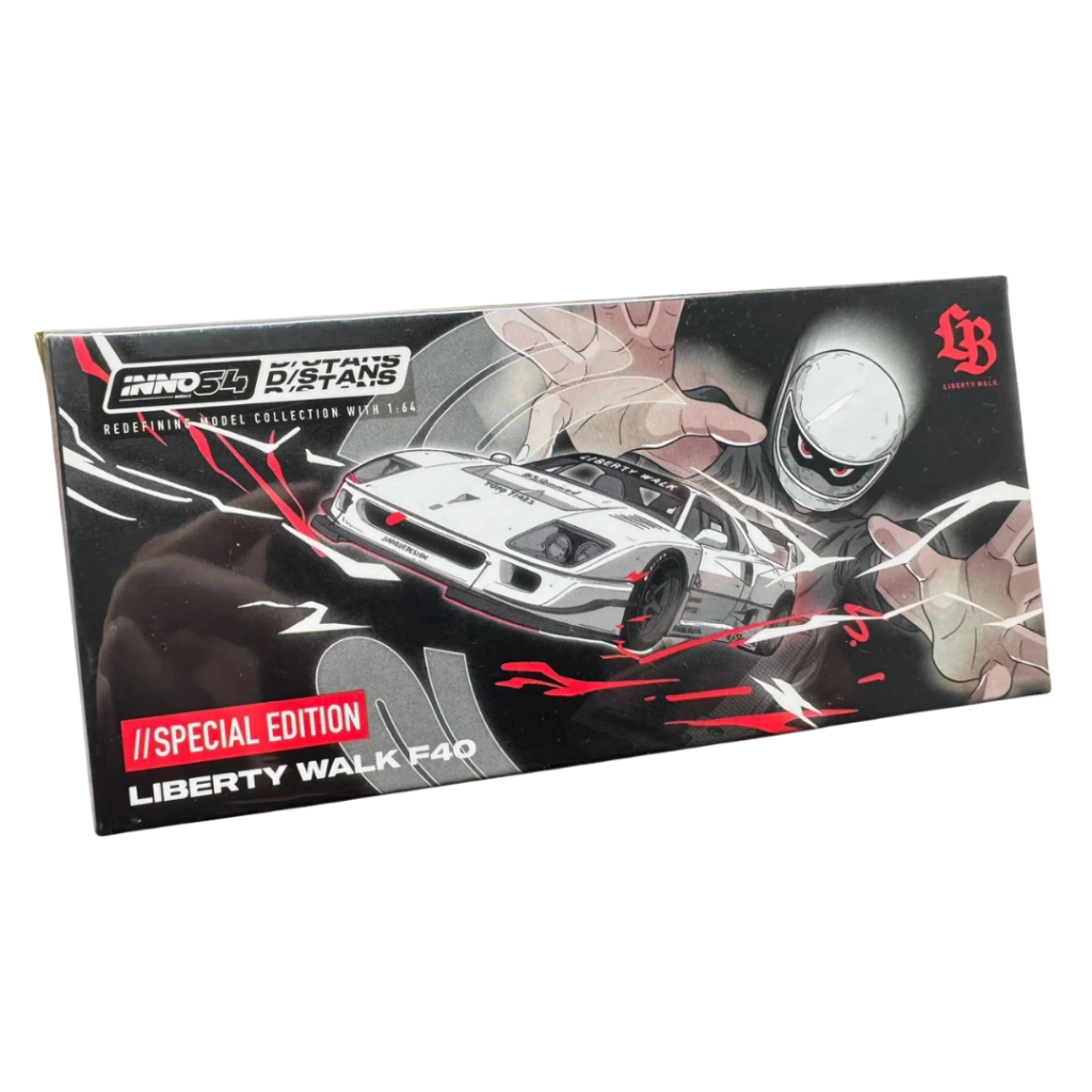 Ferrari F40 Liberty Walk 1:64 INNO64 HEC 2026 - 20 anos! Loja on