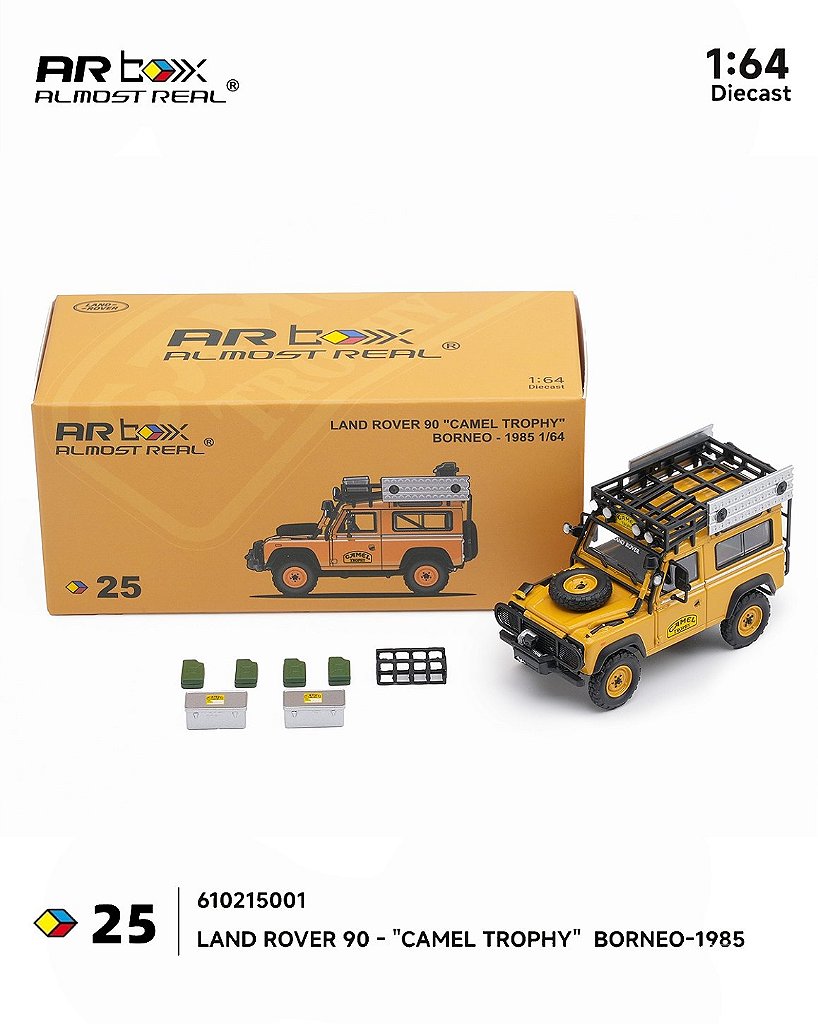 Land Rover 90 Camel Trophy Borneo 1985 1:64 ARbox - 20 anos! Loja
