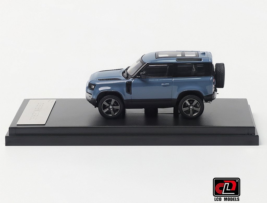 Land Rover DEFENDER 90 1:64 LCD Models Azul - 20 anos! Loja on
