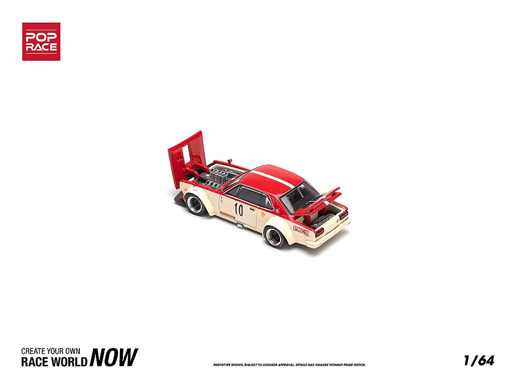 Nissan Skyline GT-R V8 Drift (HAKOSUKA) Watanabe 1:64 POP RACE