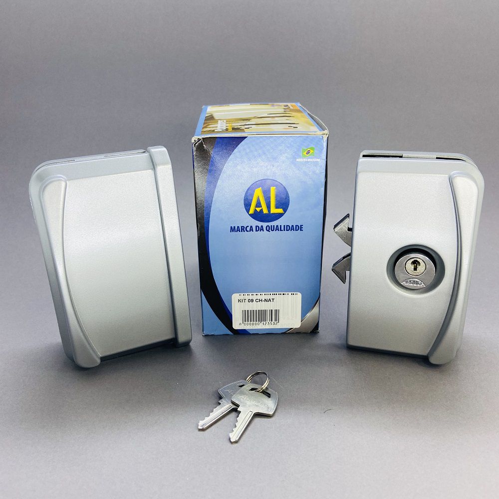 Kit 09 - Fechadura Polímero Porta Correr Vidro / Vidro - Wizilux Loja Online, image size:1000x1000