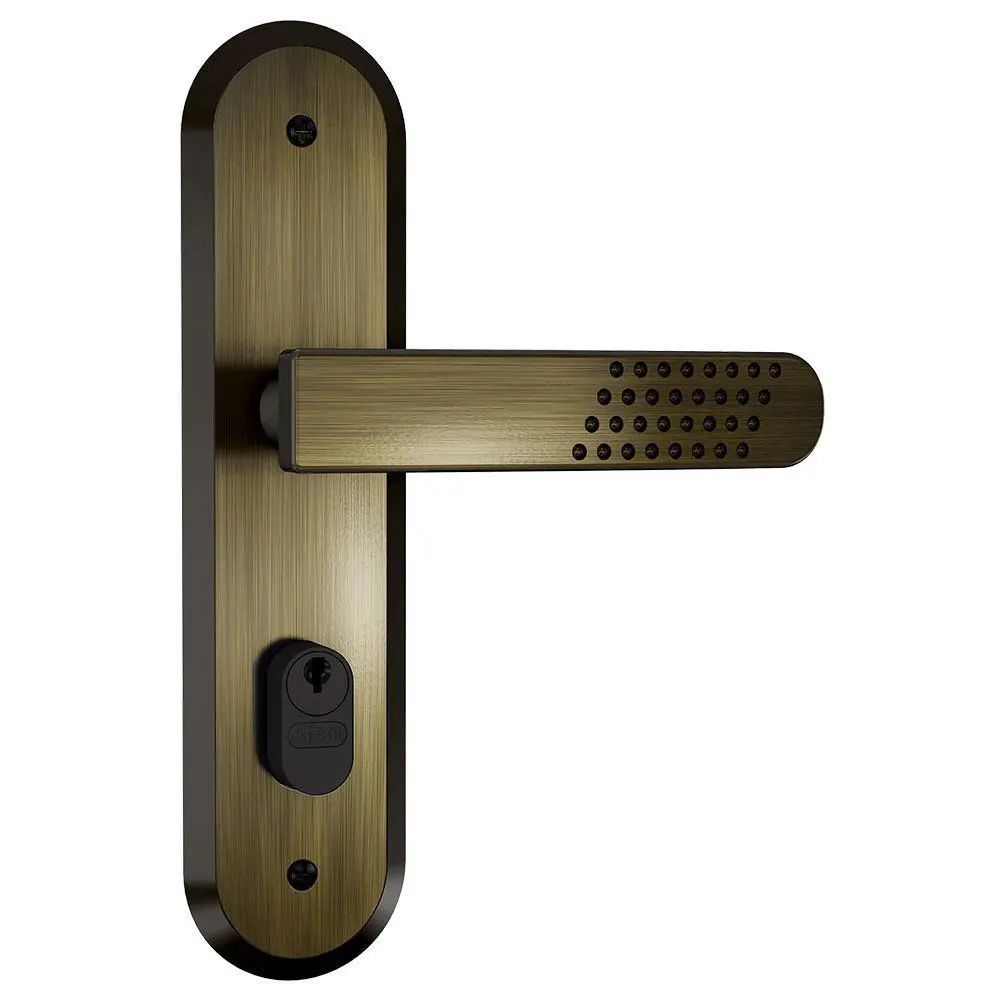 Fechadura Externa 1801/21 Espelho Antique - Stam - Casa Comab