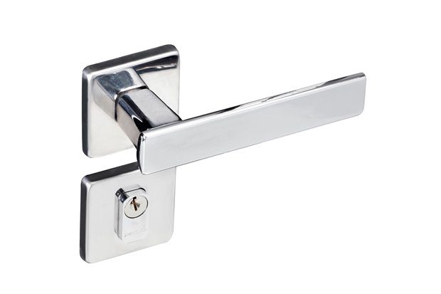 Fechadura Externa Quadra Roseta Quadrada Cromada 701-80 - Pado