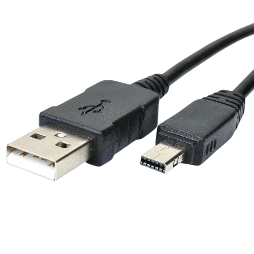 Cabo USB para câmeras CASIO EXILIM SÉRIES TR/ZR/FC/FH - Cherry