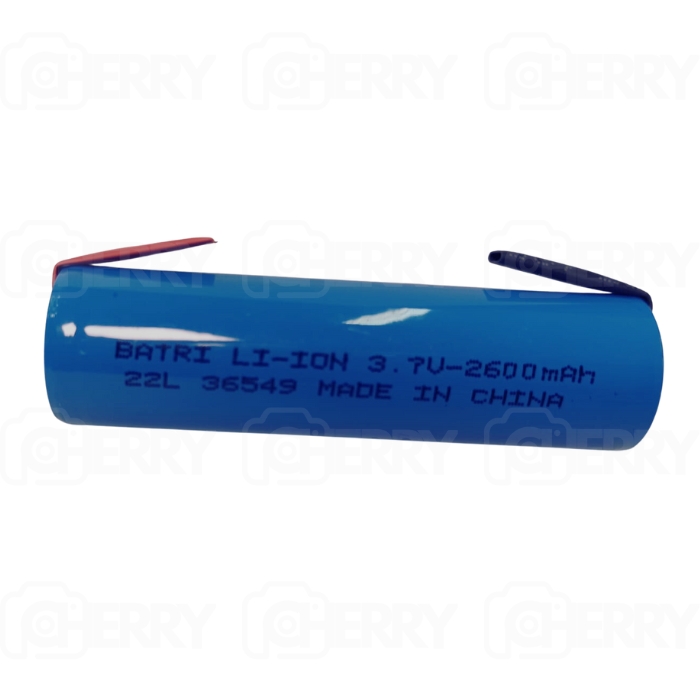 Bateria Batri Recarregável 18650 Li-ion 3,7V 2600mAh com TAG