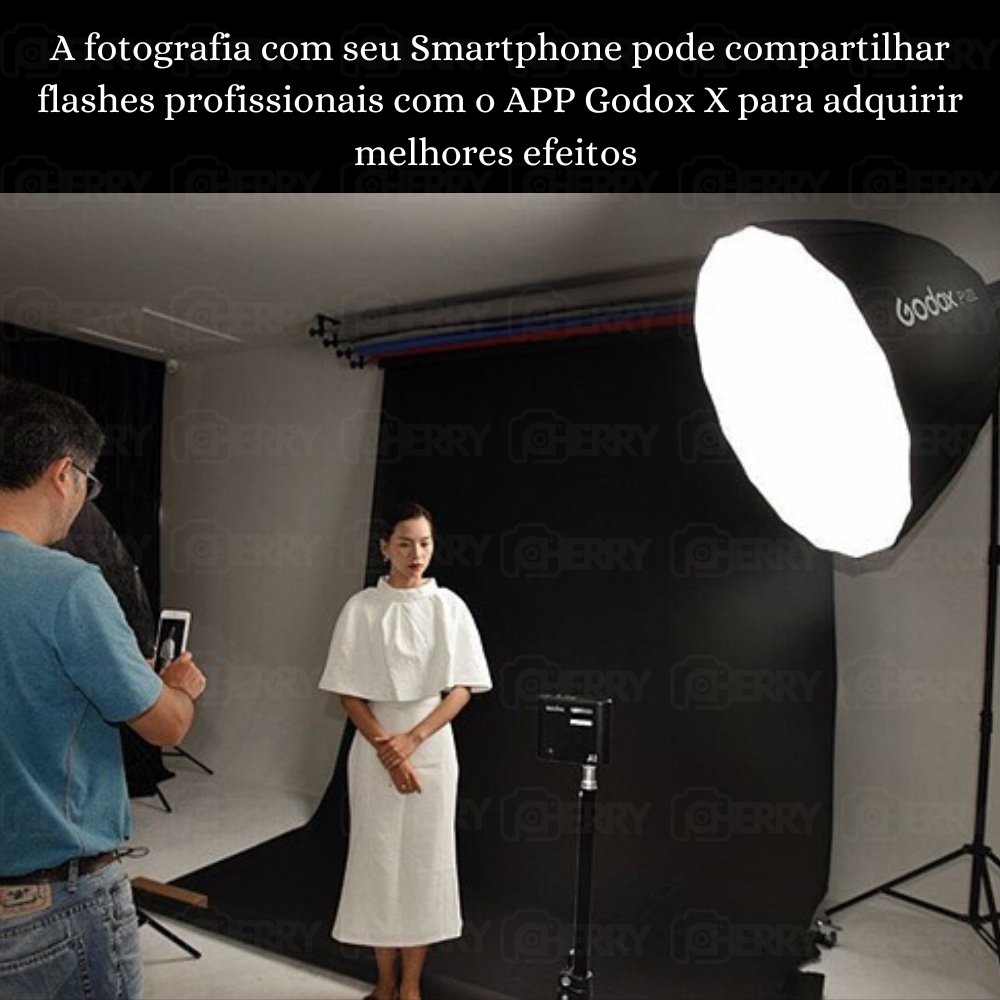Flash Godox A1 para Smartphone - Cherry Foto + Eletrônicos