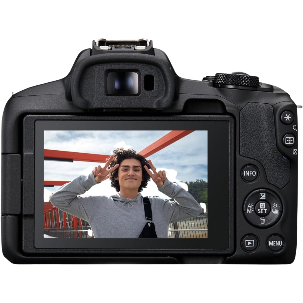 Kit Canon EOS R50 Mirrorless com lentes RF-S 18-45mm e 55-210mm