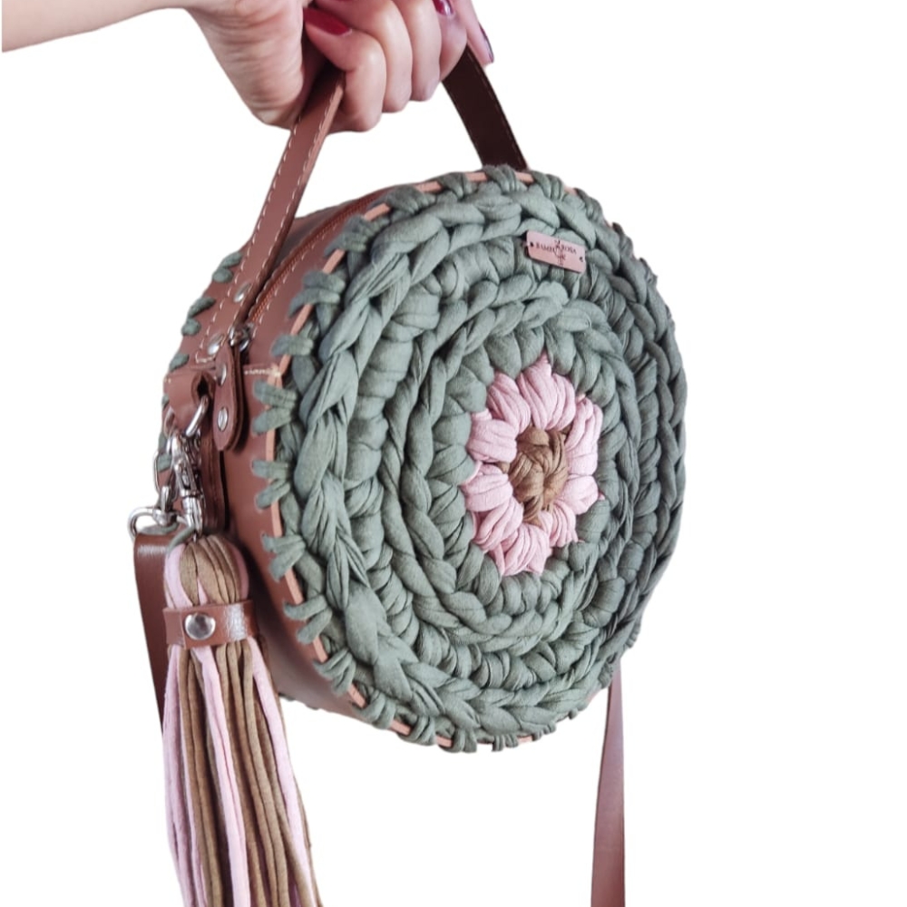 Bolsa redonda crochet hotsell