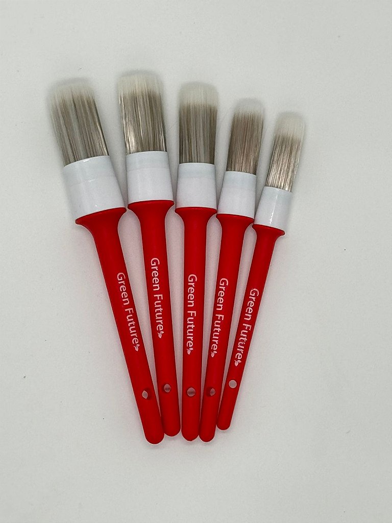 Kit 5 Pincéis para Detalhamento Automotivo Interno - Super Macio