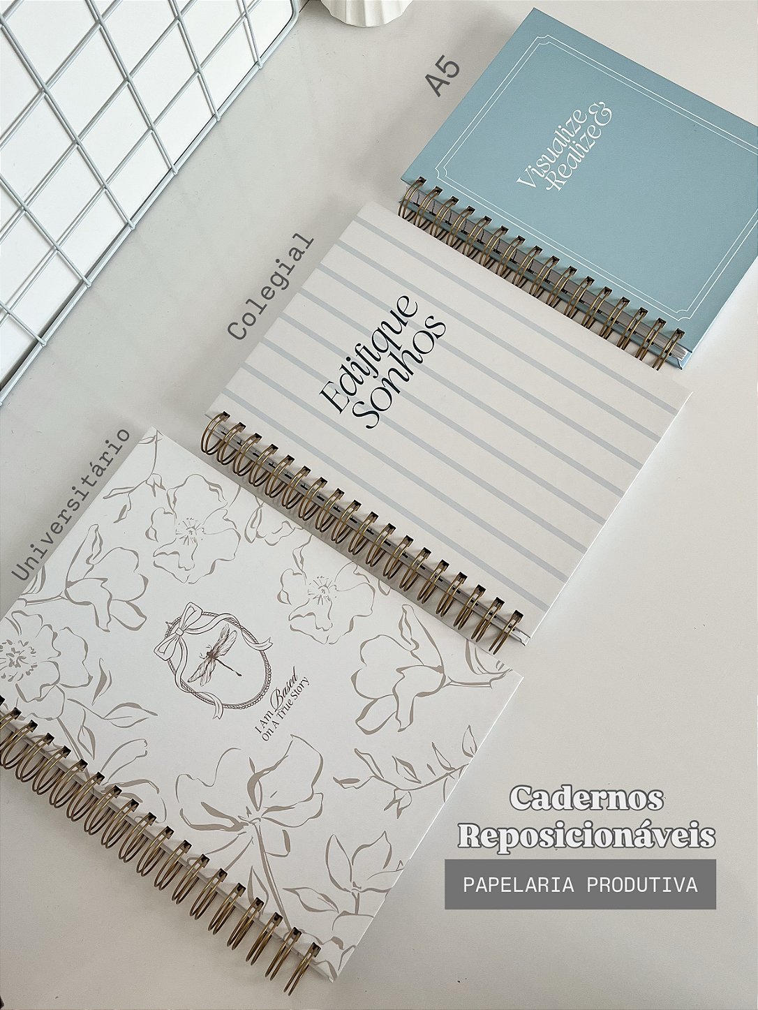 Capa do Caderno Reposicionável