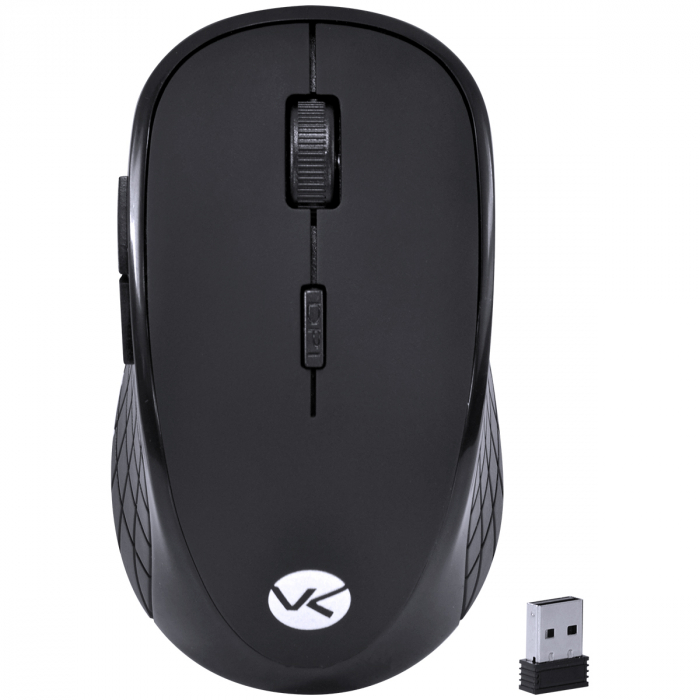 Mouse Sem Fio Wireless Dynamic Silent 1600 DPI Clique Silencioso - Preto SM200 - VINIK
