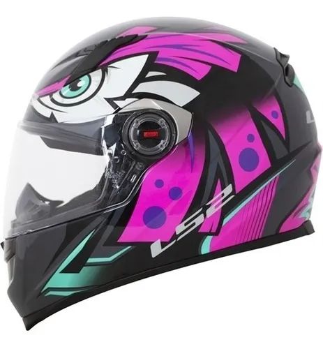 Capacete Ls2 Ff358 Tribal Fucsia Rosa - Maremoto