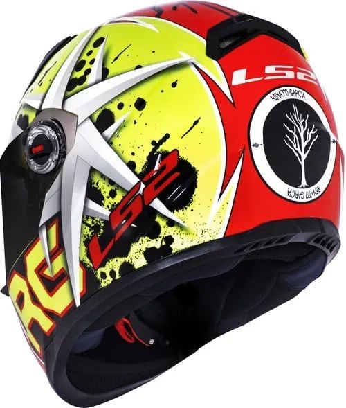 Ls2 Capacete Ff358 Renato Garcia Ylw/Red - Maremoto