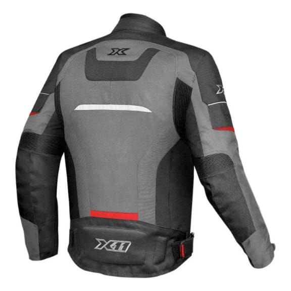 JAQUETA ONE 2 MASCULINA PRETO/CINZA/VERMELHO - Maremoto