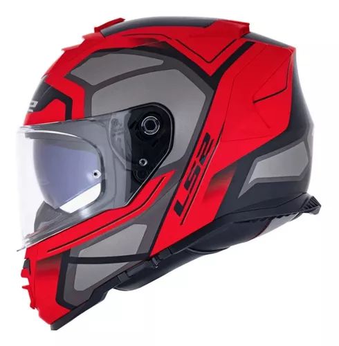 Ls2 Capacete Storm Ff800 Faster Matte Red/Titanium - Maremoto