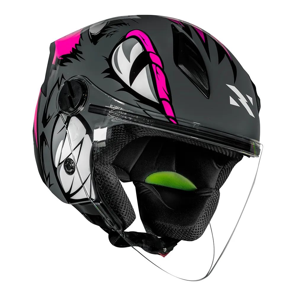 Capacete Aberto Norisk Neo Hyena Rosa - Maremoto