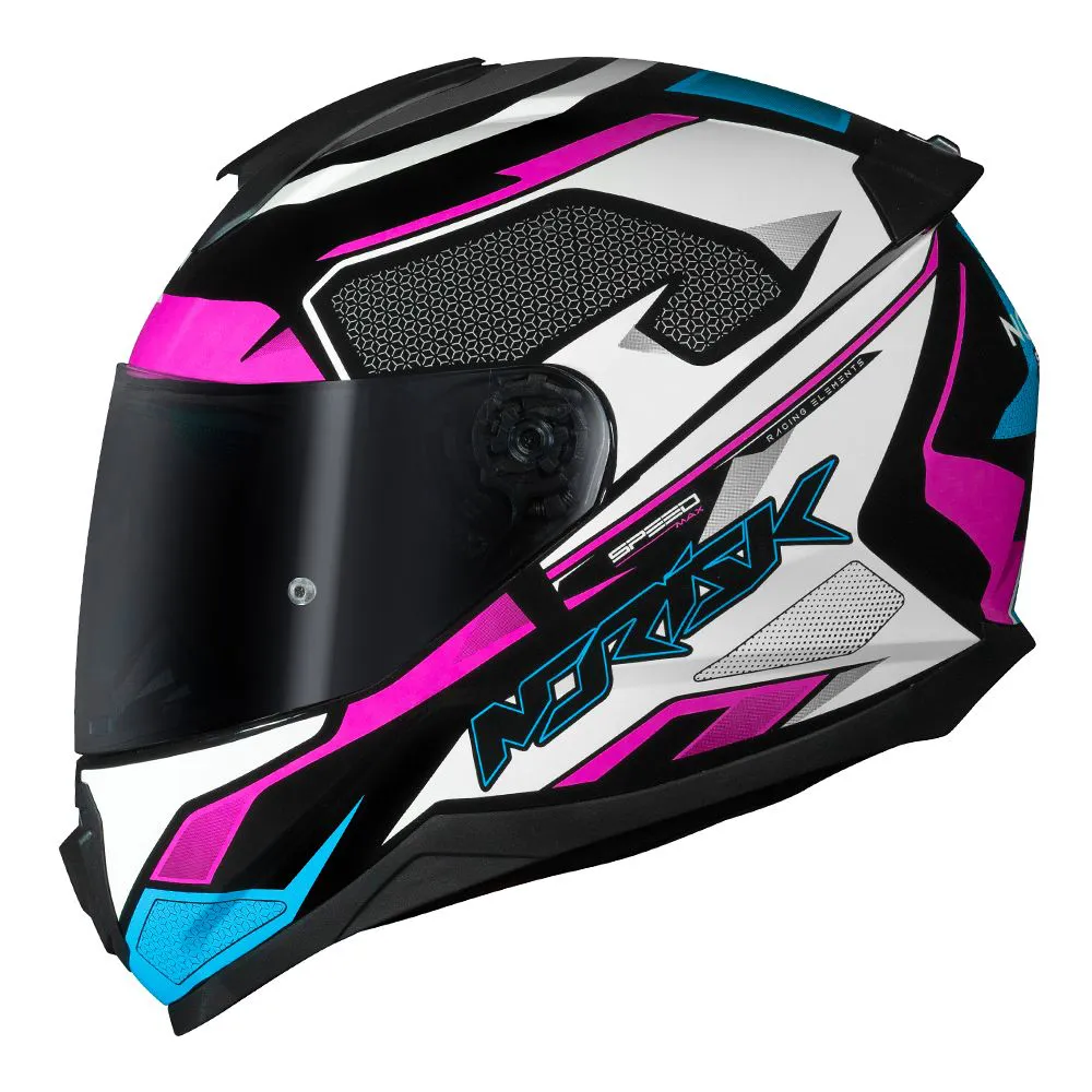 capacete mt helmets feminino LS2 FF810 Vigo Shift Light Cinza e Rosa Tamanho:56 Capacete Norisk Razor Speedmax Preto