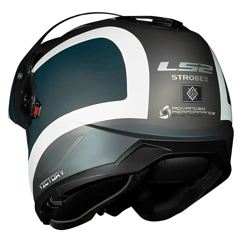 Capacete LS2 Strobe 2 FF908 Victory (Articulado) Cinza Titânio