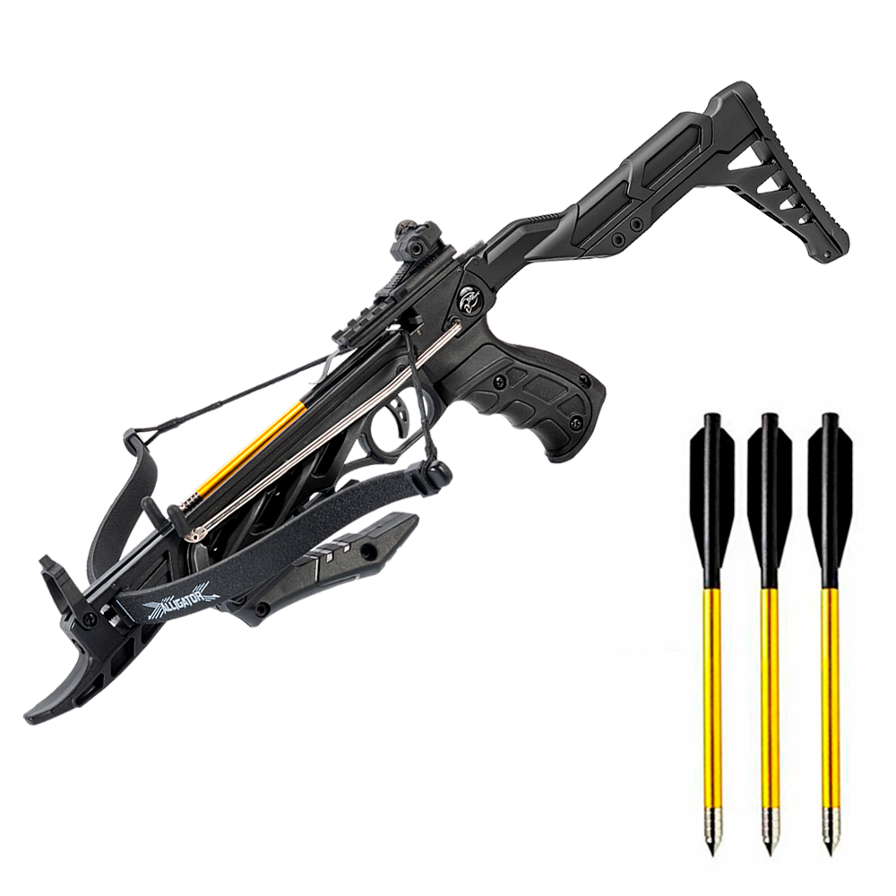 Balestra Man Kung Besta Crossbow Alligator com Coronha - Life