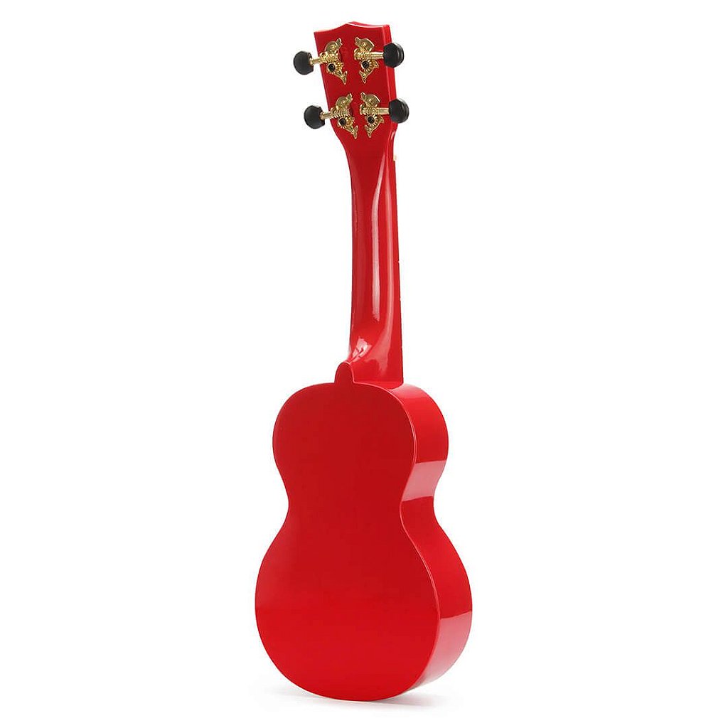 Ukulele Soprano - Série Arco-íris - Vermelho - TURBO MUSIC
