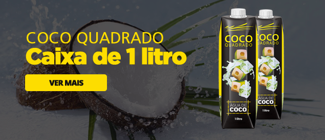 Água de Coco - Coco Quadrado 1L Sabor Morango (Caixa com 12 unidades) - Coco  Quadrado