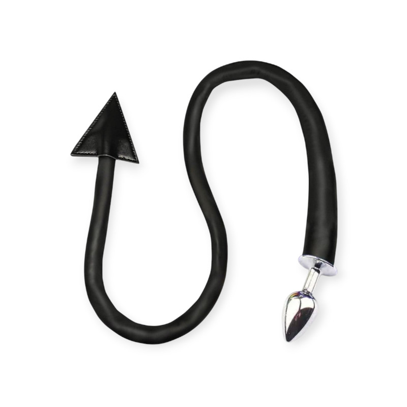 Plug Anal com Rabo Diabo em Inox e Cetim Coleo Fetiche | Lovetoys -  Lovetoys