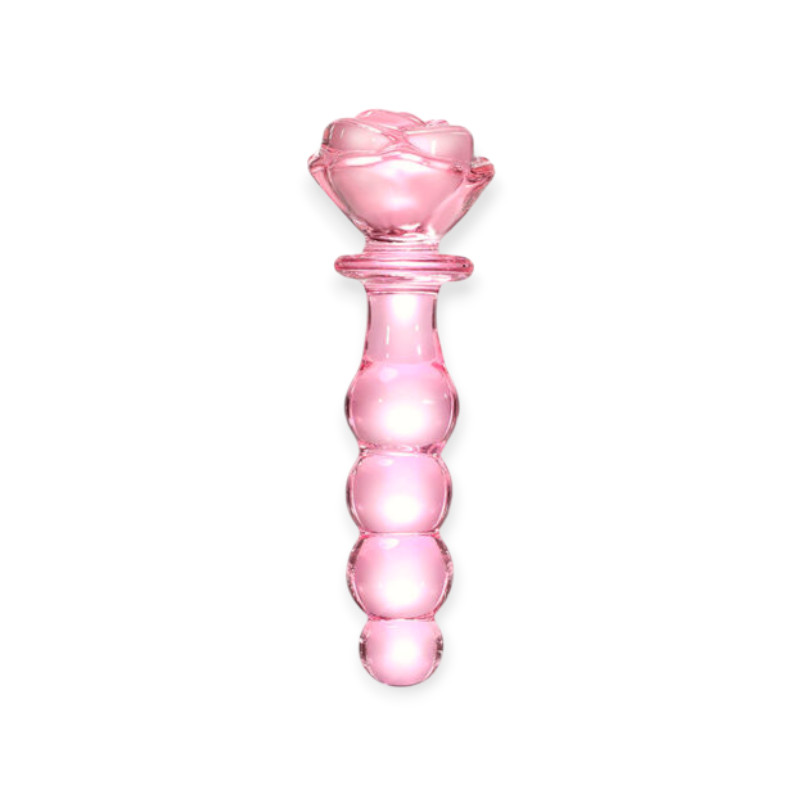 Plug Anal Escalonado em Vidro com Base Formato de Flor - Lovetoys: Ele -  Lovetoys